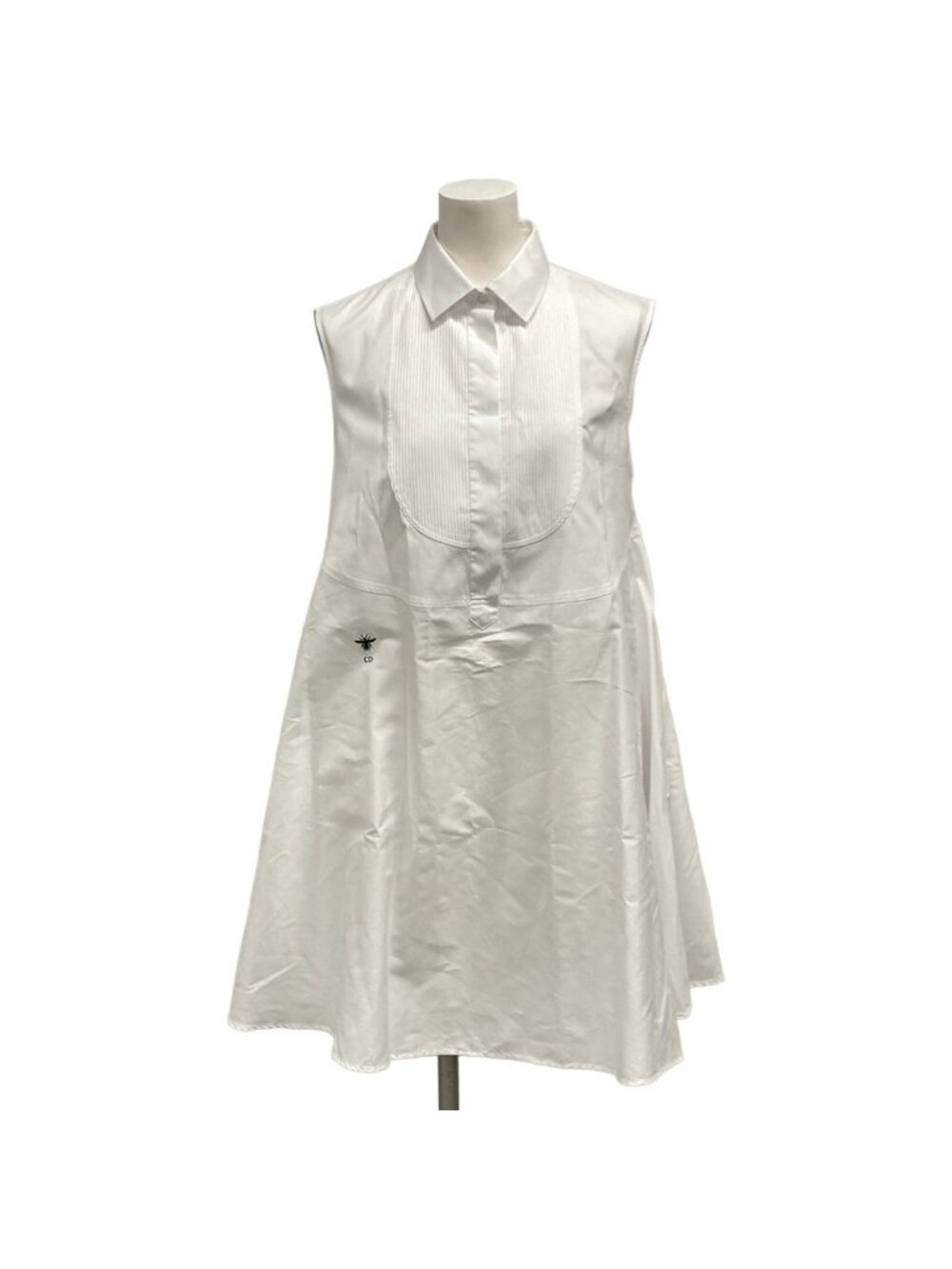 Dior Dress I White Regular Color Sleeveless Shirt One 38